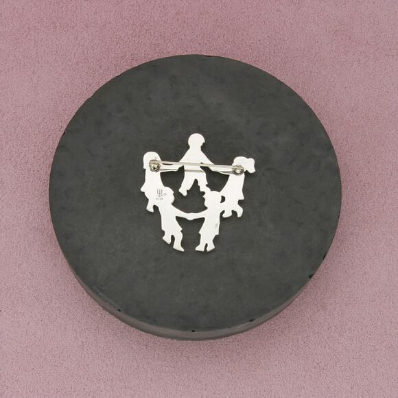 james avery sterling silver retired ring around the rosie brooch - Picture 2 of 3